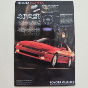 Toyota Supra MK3 Custom Vintage Poster Magnet